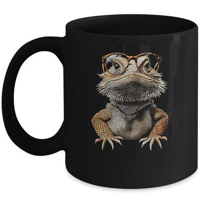 Bearded Dragon Animal Nerdy Glasses Bearded Dragon Design Mug | siriusteestore