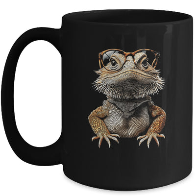 Bearded Dragon Animal Nerdy Glasses Bearded Dragon Design Mug | siriusteestore