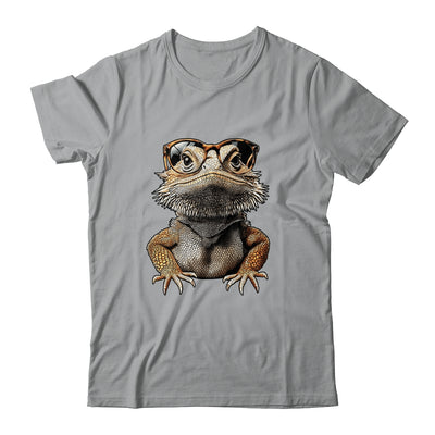 Bearded Dragon Animal Nerdy Glasses Bearded Dragon Design Shirt & Tank Top | siriusteestore