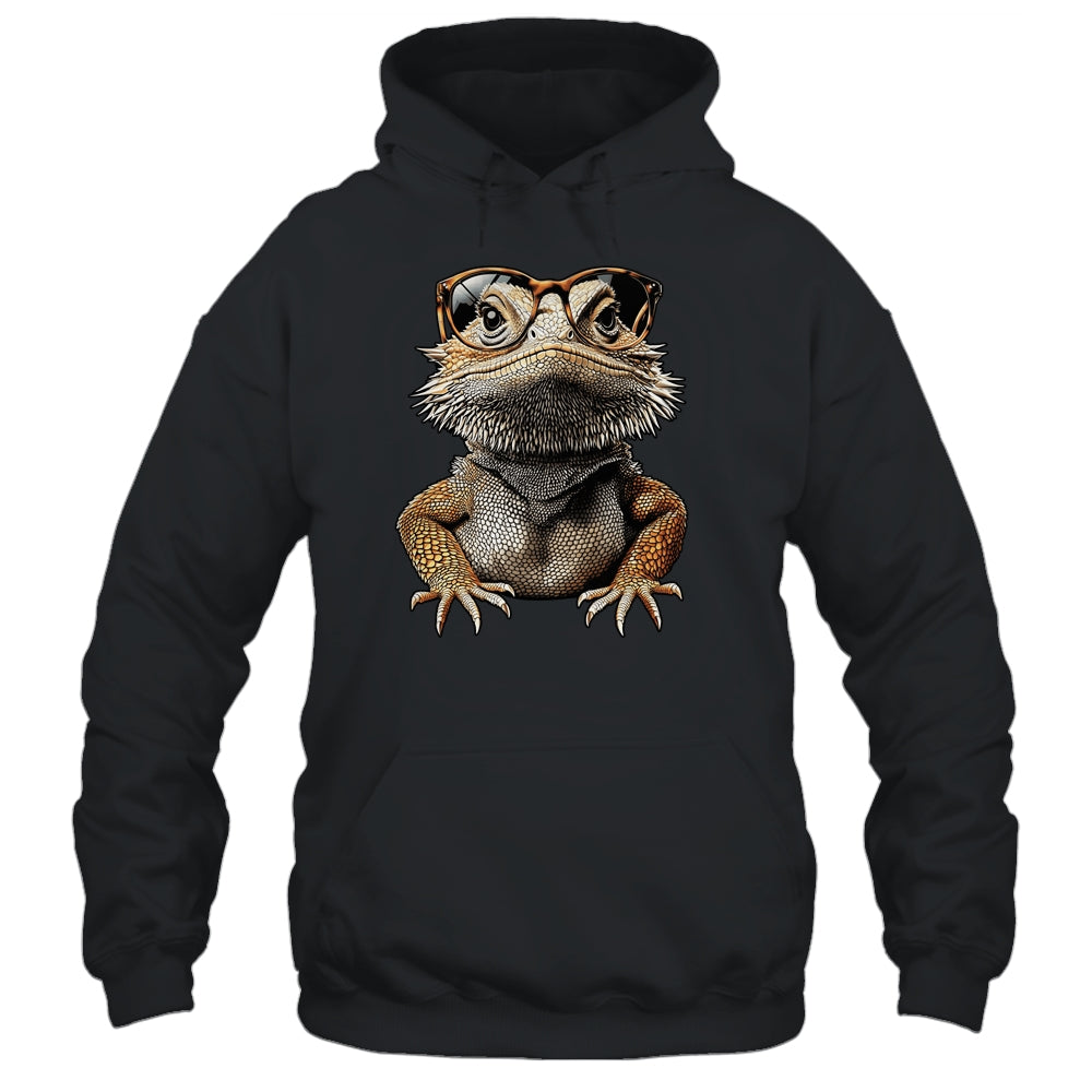 Bearded Dragon Animal Nerdy Glasses Bearded Dragon Design Shirt & Tank Top | siriusteestore