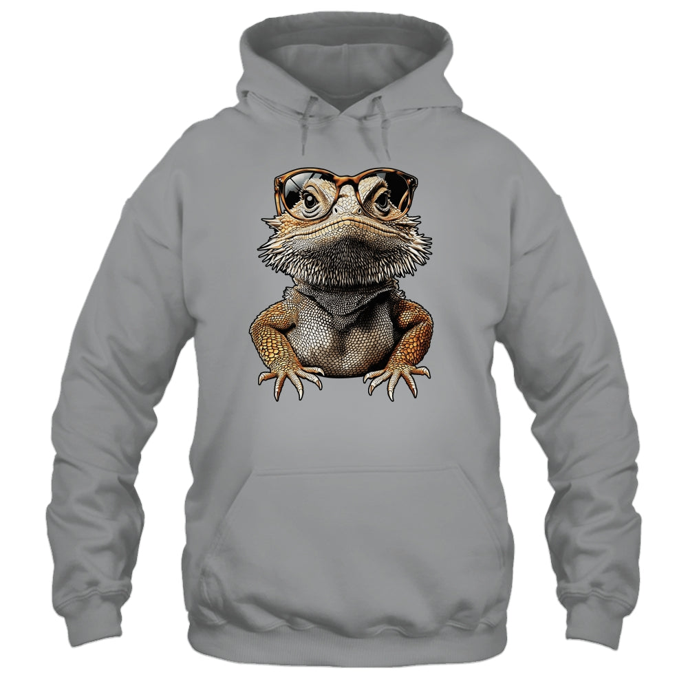 Bearded Dragon Animal Nerdy Glasses Bearded Dragon Design Shirt & Tank Top | siriusteestore