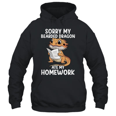 Bearded Dragon Ate Homework Funny Bearded Boys Girls Kids Shirt & Tank Top | siriusteestore