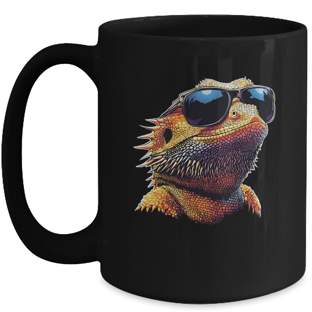 Bearded Dragon Lover Bearded Dragon Sunglasses Art Men Women Mug | siriusteestore