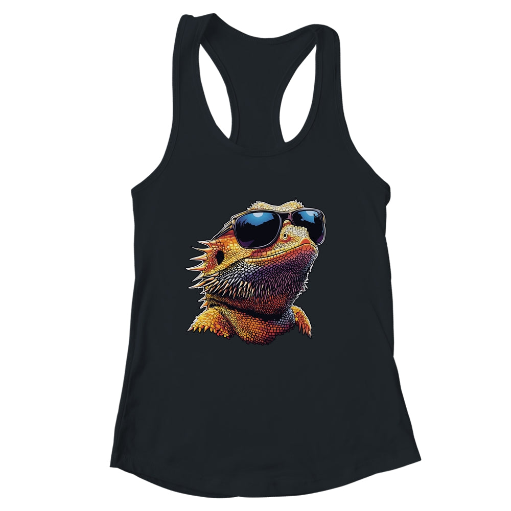 Bearded Dragon Lover Bearded Dragon Sunglasses Art Men Women Shirt & Tank Top | siriusteestore