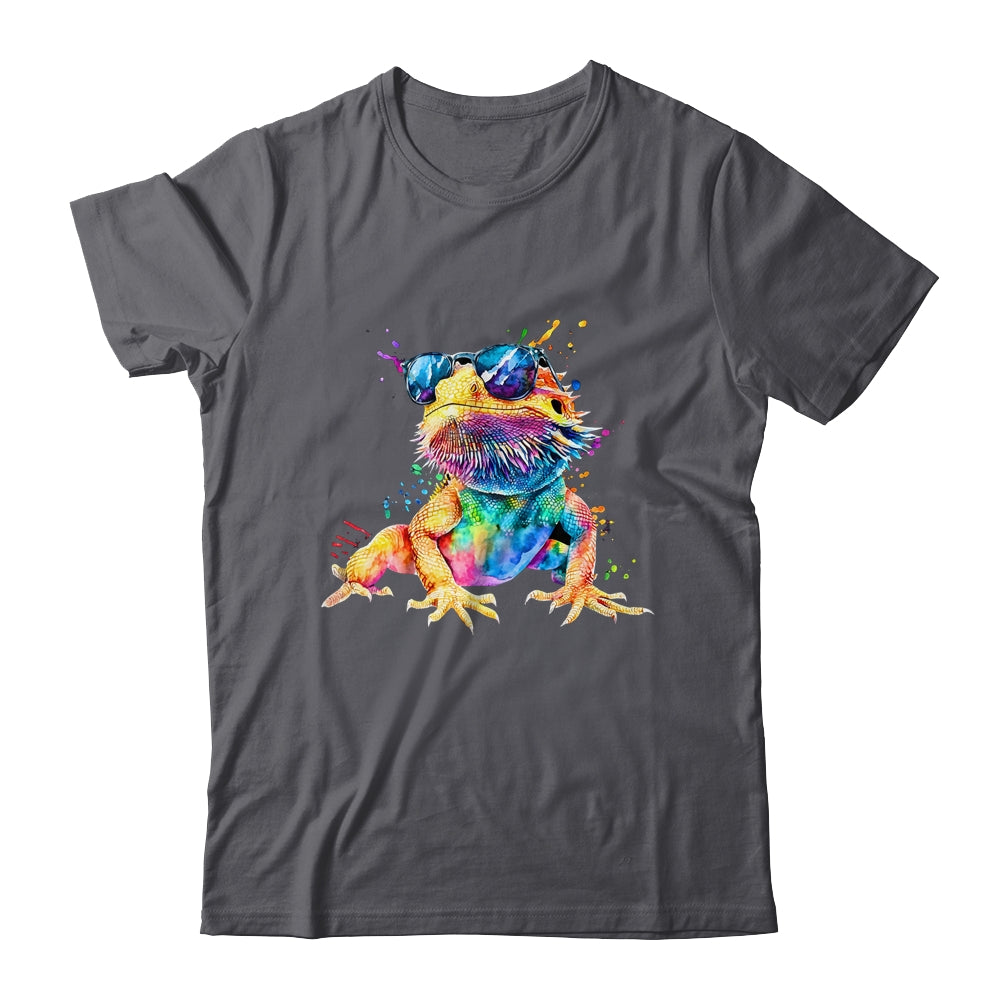 Bearded Dragon Men Women Boys Girls Colorful Watercolor Shirt & Tank Top | siriusteestore