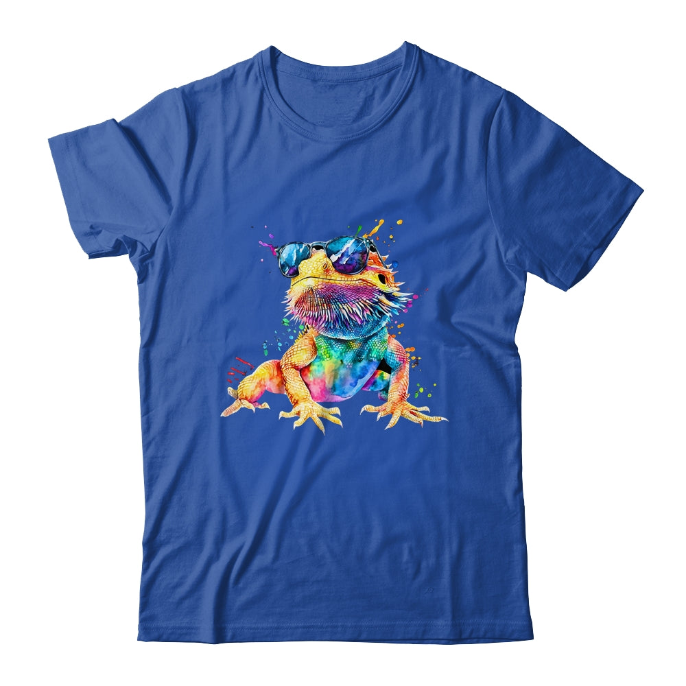 Bearded Dragon Men Women Boys Girls Colorful Watercolor Shirt & Tank Top | siriusteestore