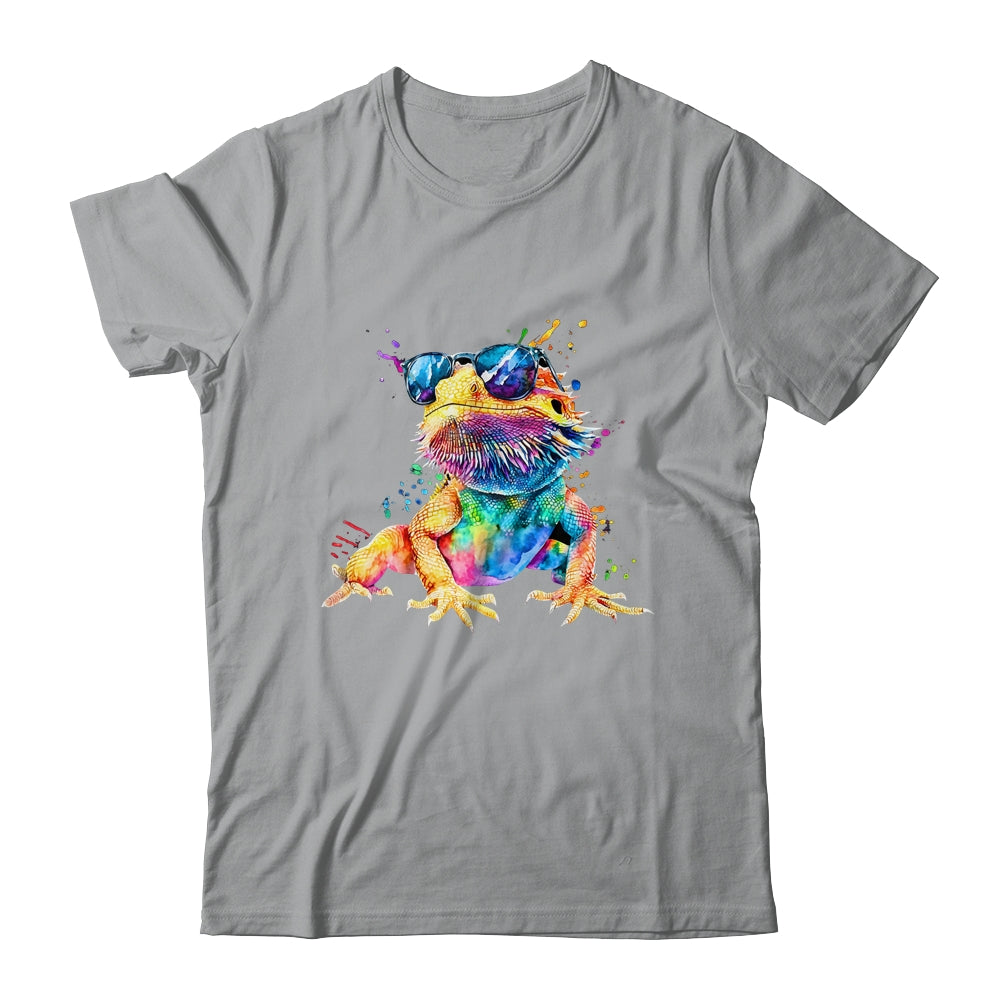 Bearded Dragon Men Women Boys Girls Colorful Watercolor Shirt & Tank Top | siriusteestore