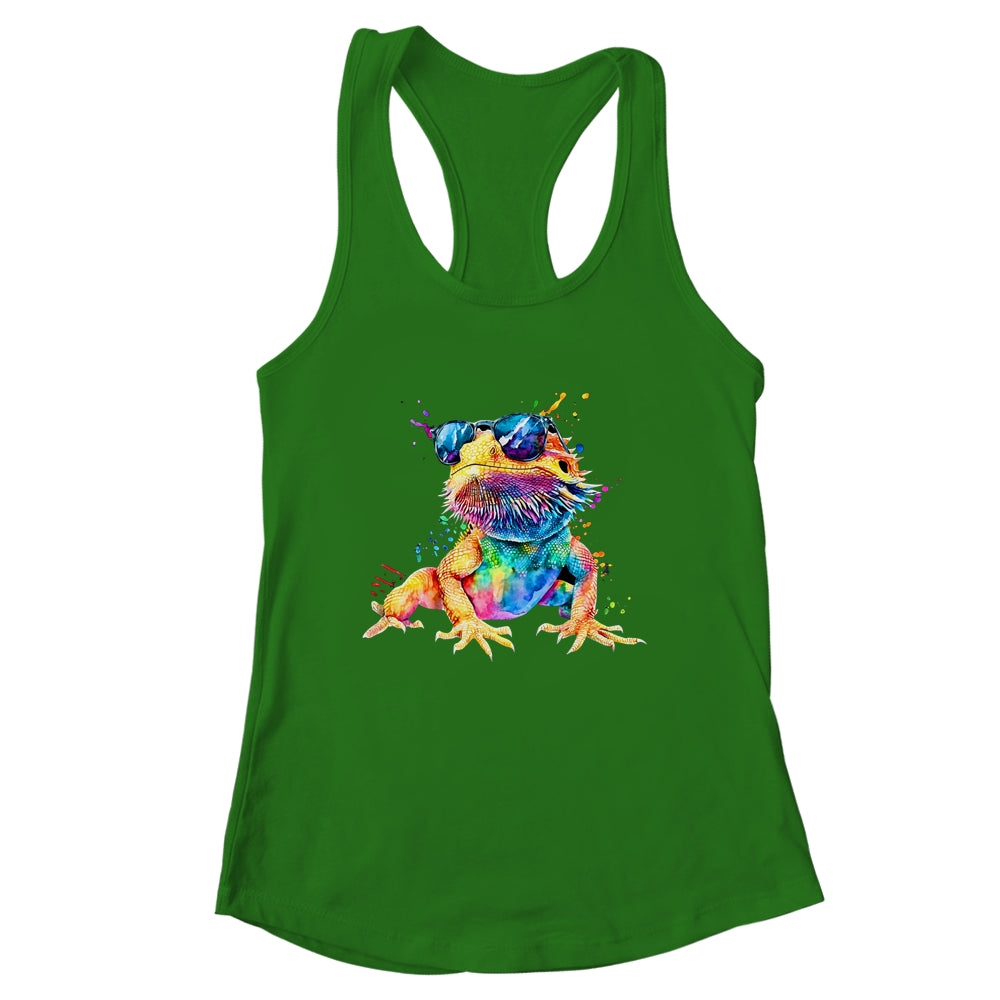 Bearded Dragon Men Women Boys Girls Colorful Watercolor Shirt & Tank Top | siriusteestore