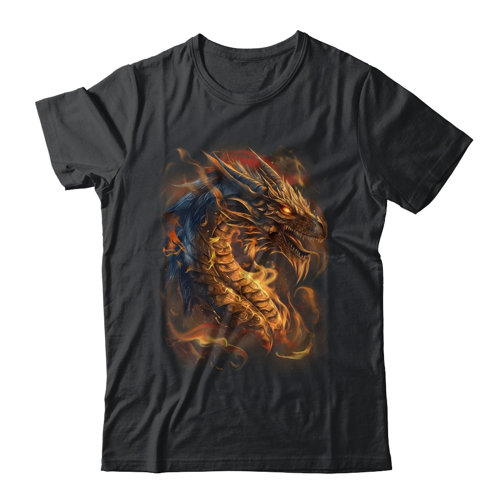 Beautiful Vintage Dragon Lover Fantasy Art Cool Illustration Shirt & Hoodie | siriusteestore