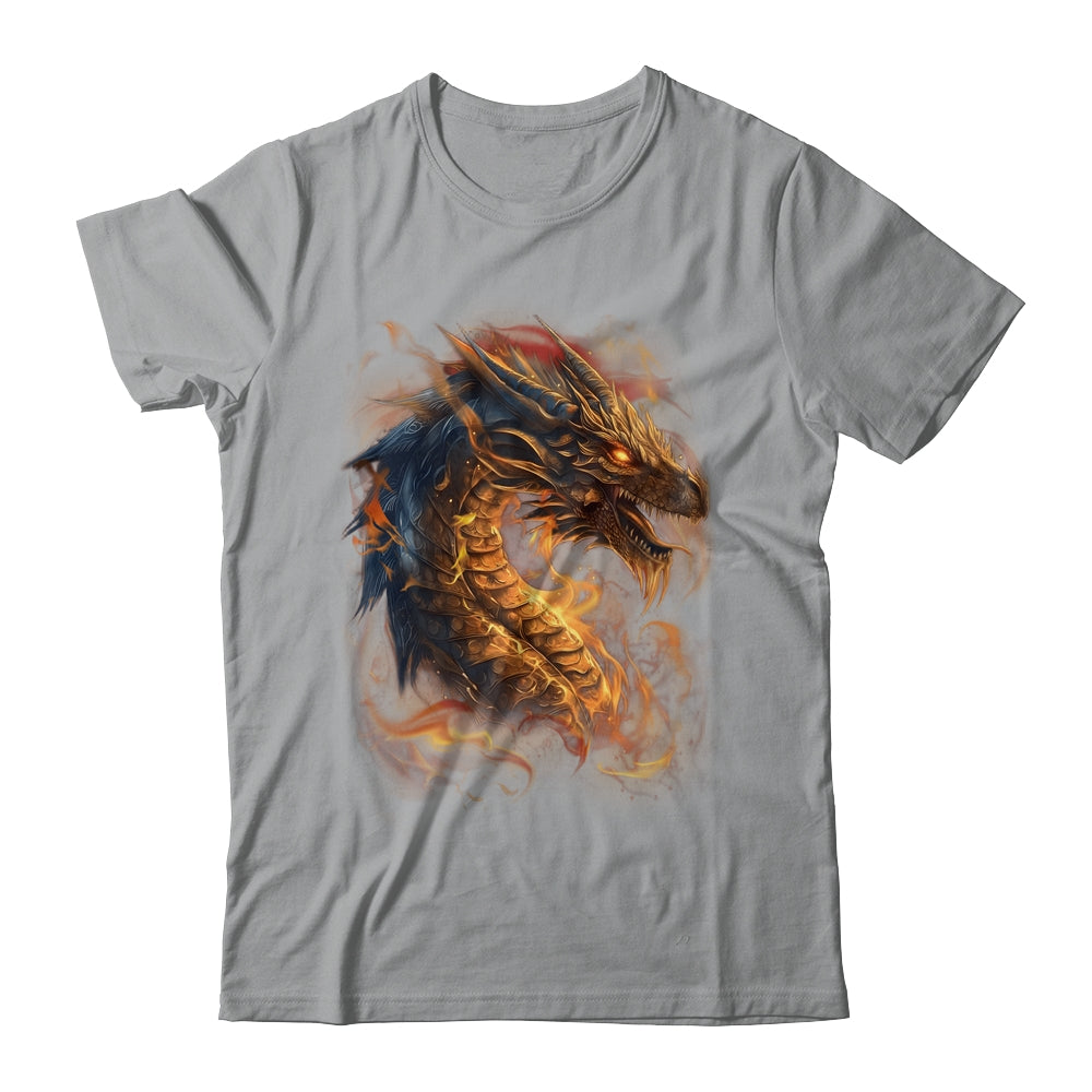 Beautiful Vintage Dragon Lover Fantasy Art Cool Illustration Shirt & Hoodie | siriusteestore
