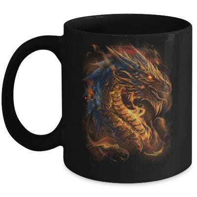 Beautiful Vintage Dragon Lover Fantasy Art Cool Illustration Mug | siriusteestore