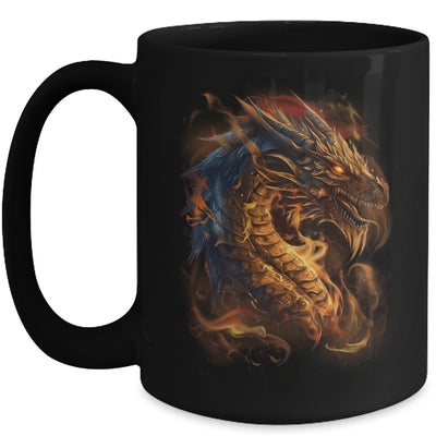 Beautiful Vintage Dragon Lover Fantasy Art Cool Illustration Mug | siriusteestore