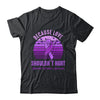 Because Love Shouldn't Hurt Domestic Violence Purple Ribbon Shirt & Hoodie | siriusteestore