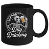 Beer Lover Drinking Party Skeleton I Support Day Drinking Mug | siriusteestore