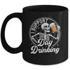 Beer Lover Drinking Party Skeleton I Support Day Drinking Mug | siriusteestore