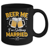 Beer Me I'm Getting Married Funny Groom Bachelor Party Mug | siriusteestore