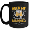 Beer Me I'm Getting Married Funny Groom Bachelor Party Mug | siriusteestore