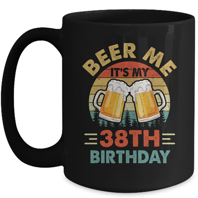 Beer Me It's My 38th Birthday Party 38 Years Old Men Vintage Mug | siriusteestore