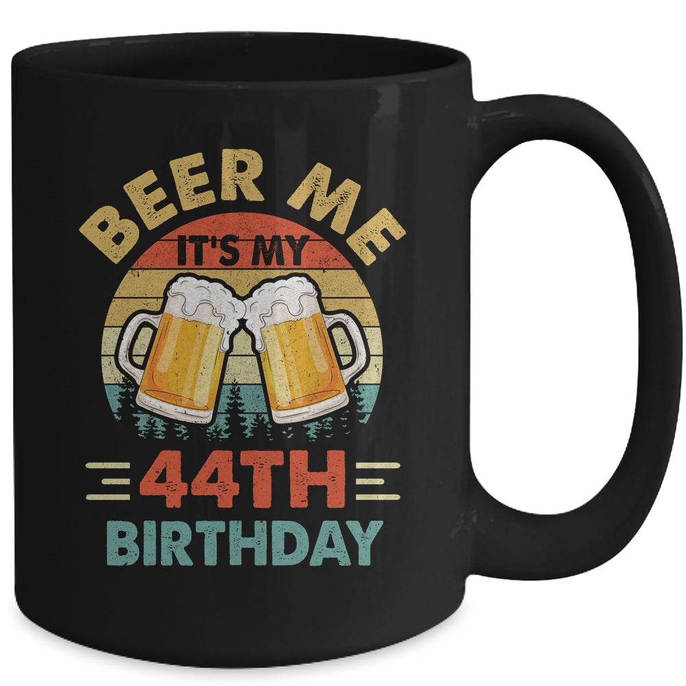 Beer Me It's My 44th Birthday Party 44 Years Old Men Vintage Mug | siriusteestore