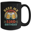 Beer Me It's My 53rd Birthday Party 53 Years Old Men Vintage Mug | siriusteestore