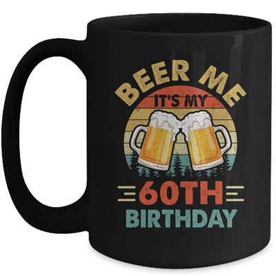 Beer Me It's My 60th Birthday Party 60 Years Old Men Vintage Mug | siriusteestore