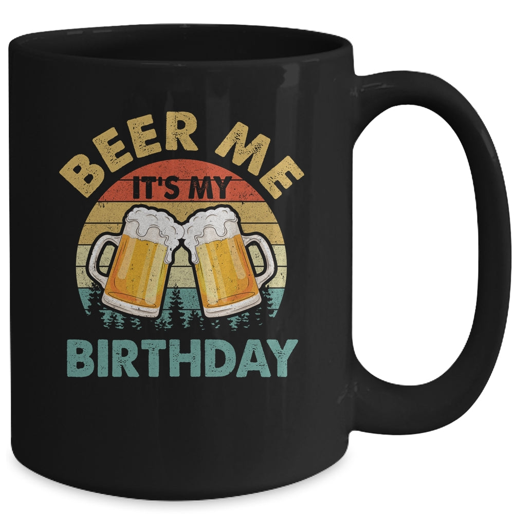 Beer Me It's My Birthday Party Family Matching Group Vintage Mug | siriusteestore