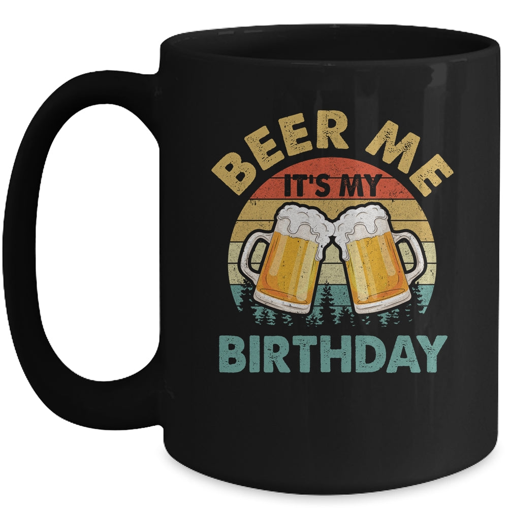 Beer Me It's My Birthday Party Family Matching Group Vintage Mug | siriusteestore