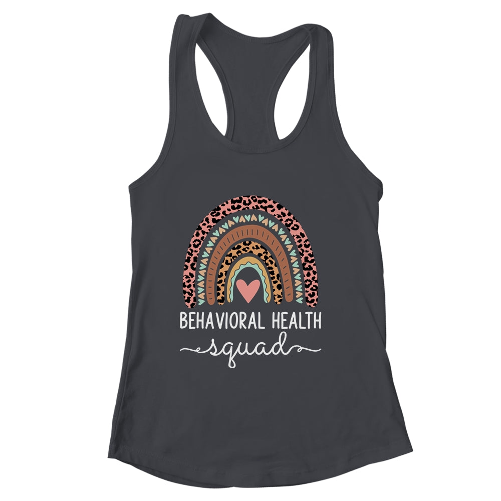 Behavioral Health Squad Cute Nurse Leopard Rainbow Shirt & Tank Top | siriusteestore