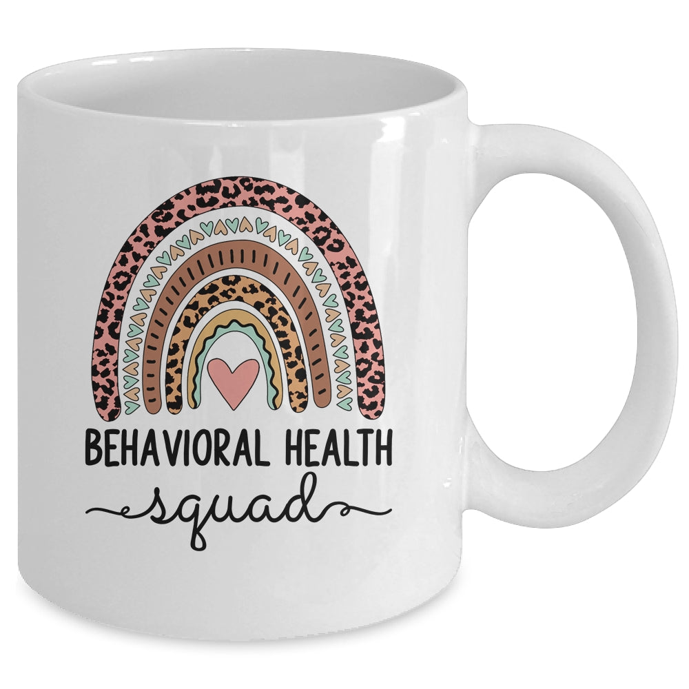 Behavioral Health Squad Cute Nurse Rainbow Mug | siriusteestore