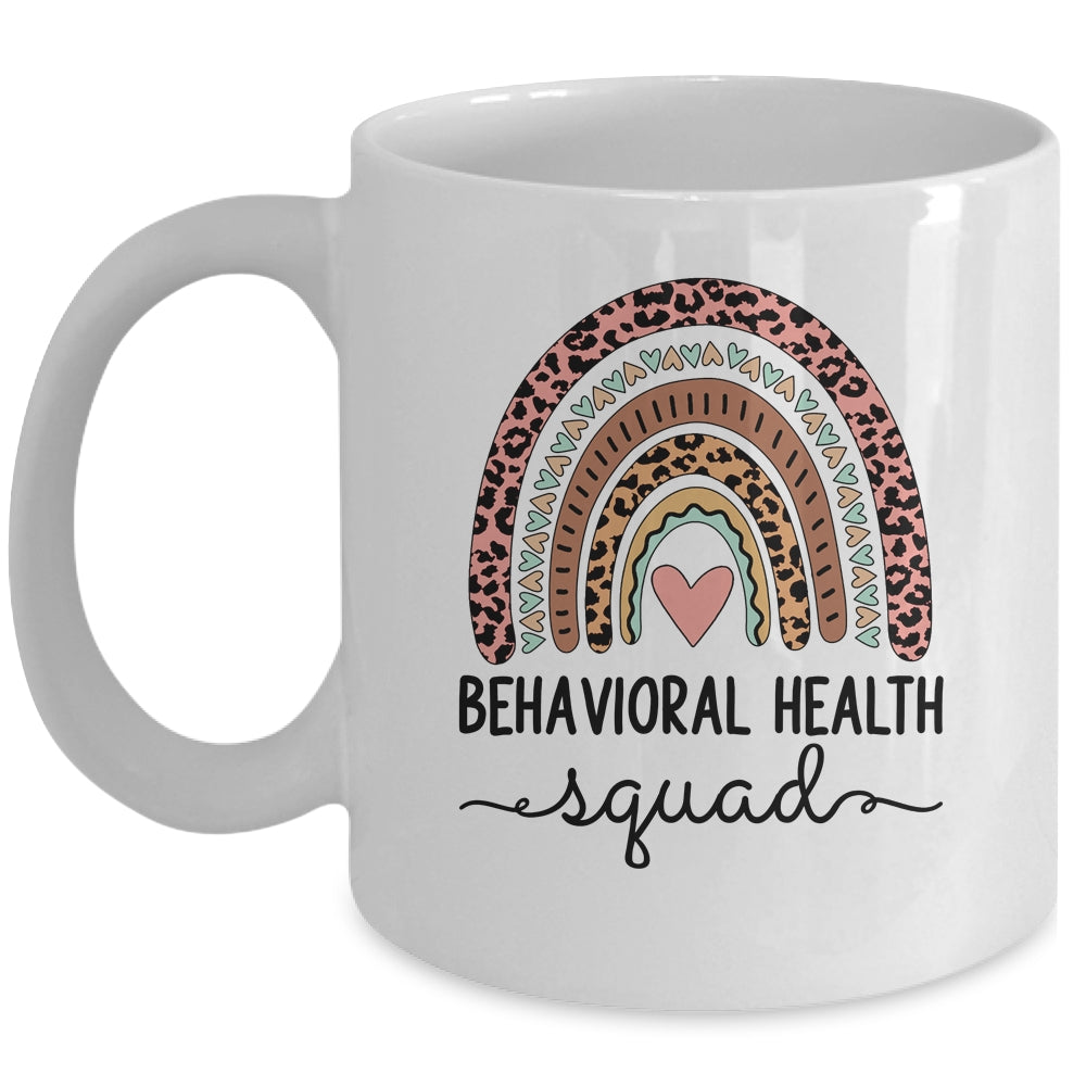 Behavioral Health Squad Cute Nurse Rainbow Mug | siriusteestore