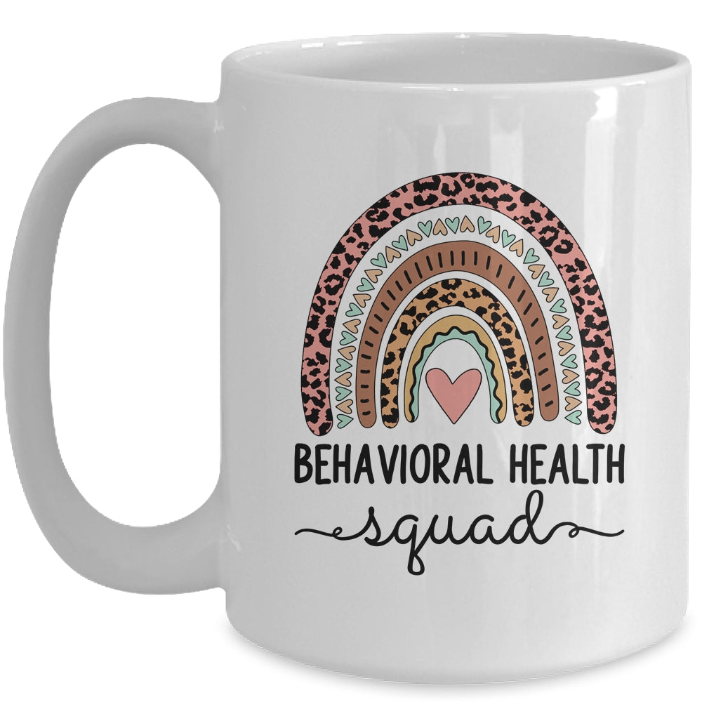 Behavioral Health Squad Cute Nurse Rainbow Mug | siriusteestore