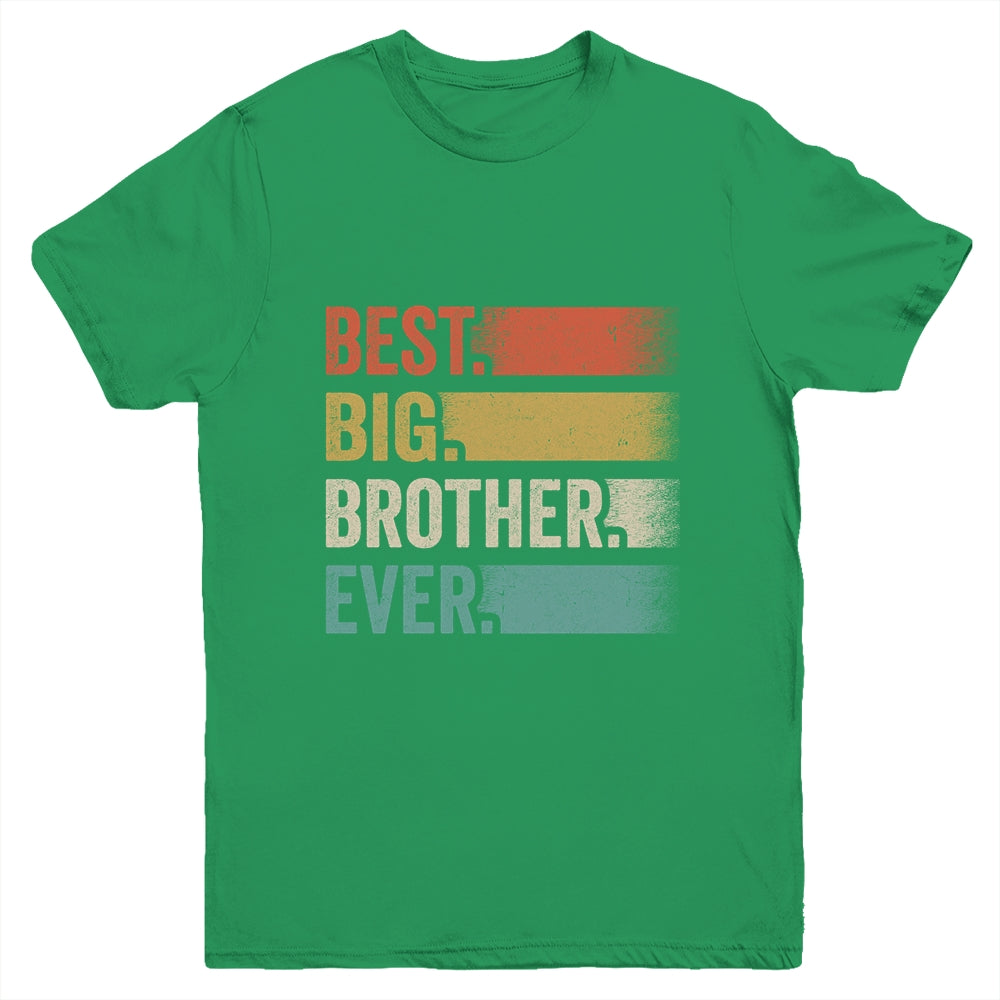 Best Big Brother Cool Retro Big Bro Youth Shirt | siriusteestore