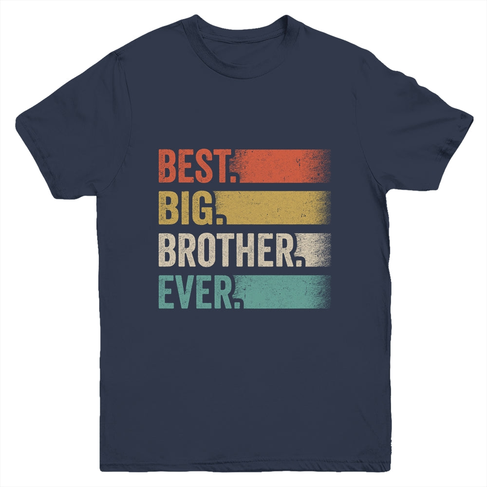 Best Big Brother Cool Retro Big Bro Youth Shirt | siriusteestore