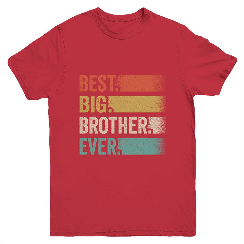 Best Big Brother Cool Retro Big Bro Youth Shirt | siriusteestore