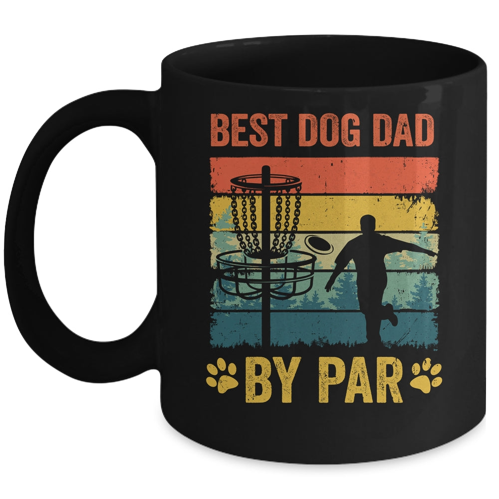 Best Dog Dad By Par Funny Vintage Frisbee Golf Disc Sport Mug | siriusteestore