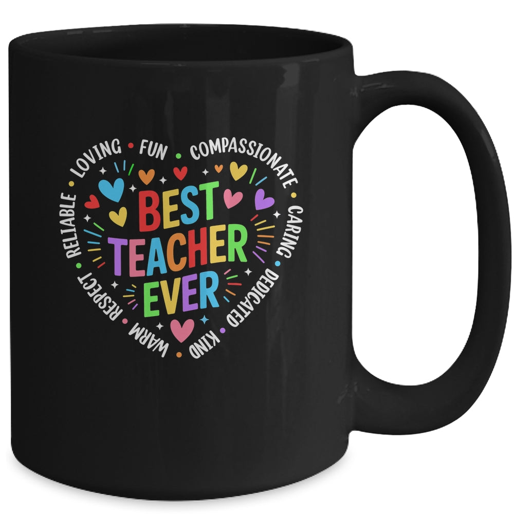 Best Teacher Ever Teacher Motivational Appreciation Week Mug | siriusteestore