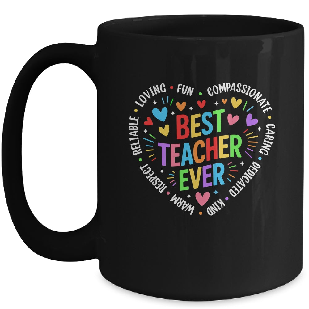 Best Teacher Ever Teacher Motivational Appreciation Week Mug | siriusteestore