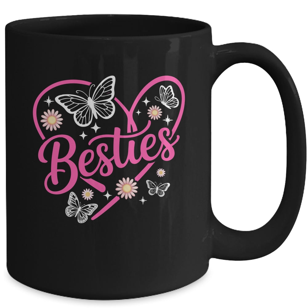 Besties BFF Bestfriends Heart Matching Girls Friends Bestie Mug | siriusteestore