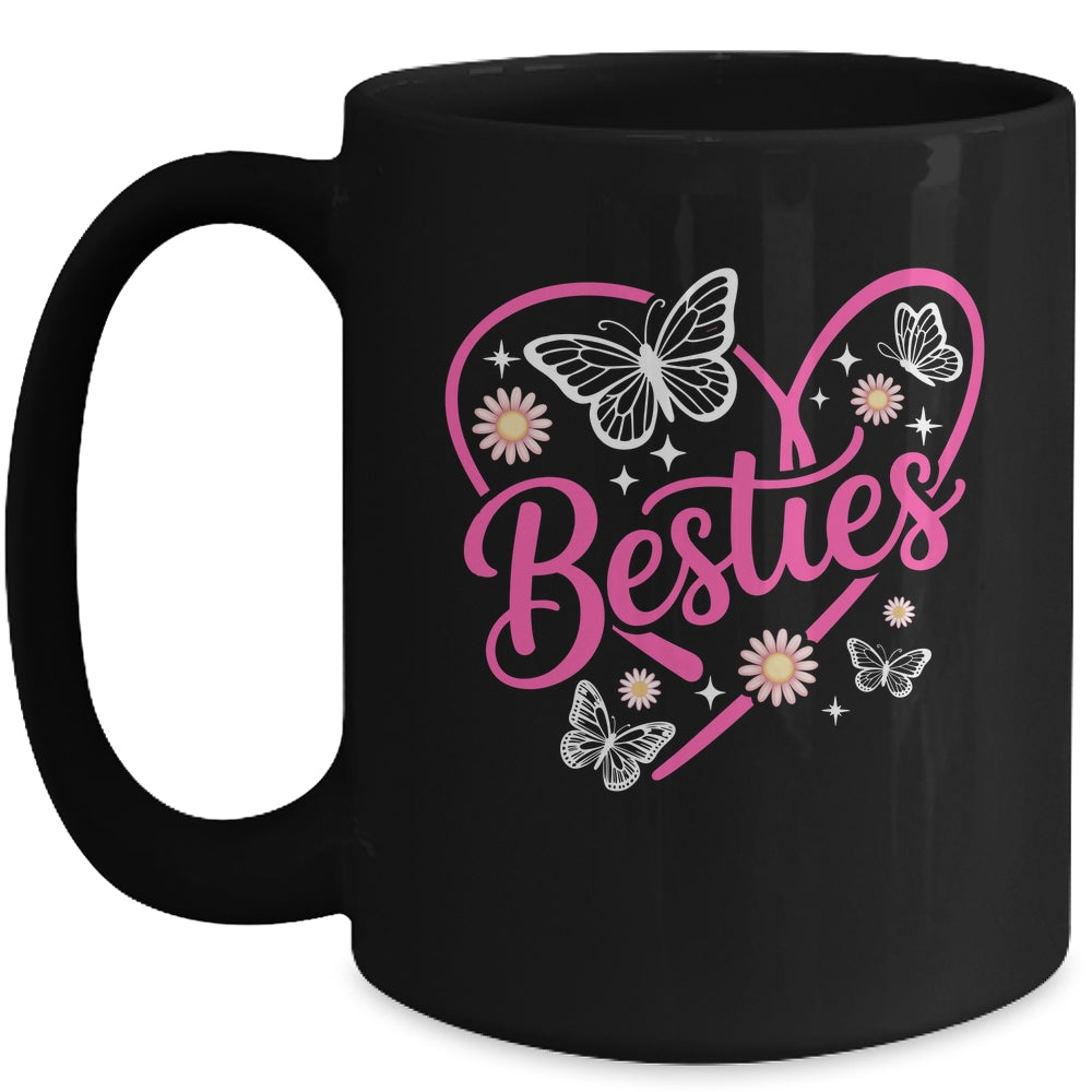 Besties BFF Bestfriends Heart Matching Girls Friends Bestie Mug | siriusteestore