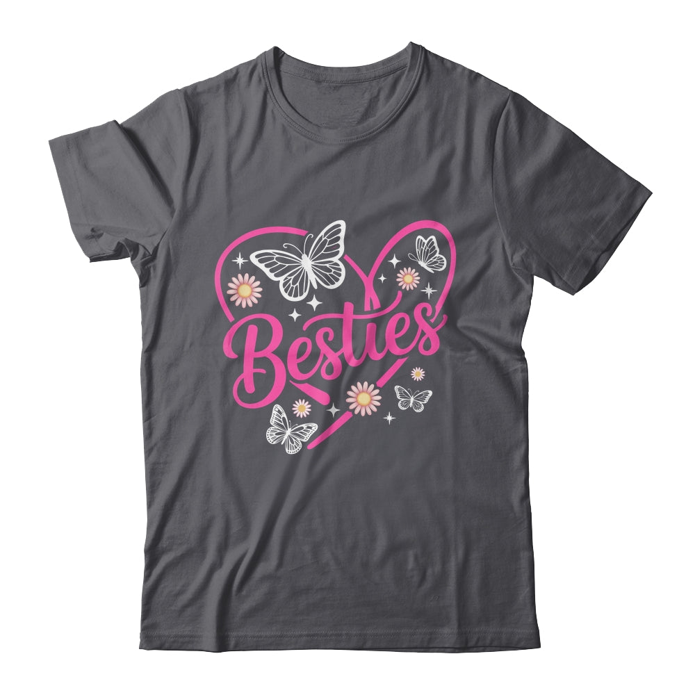Besties BFF Bestfriends Heart Matching Girls Friends Bestie Shirt & Tank Top | siriusteestore