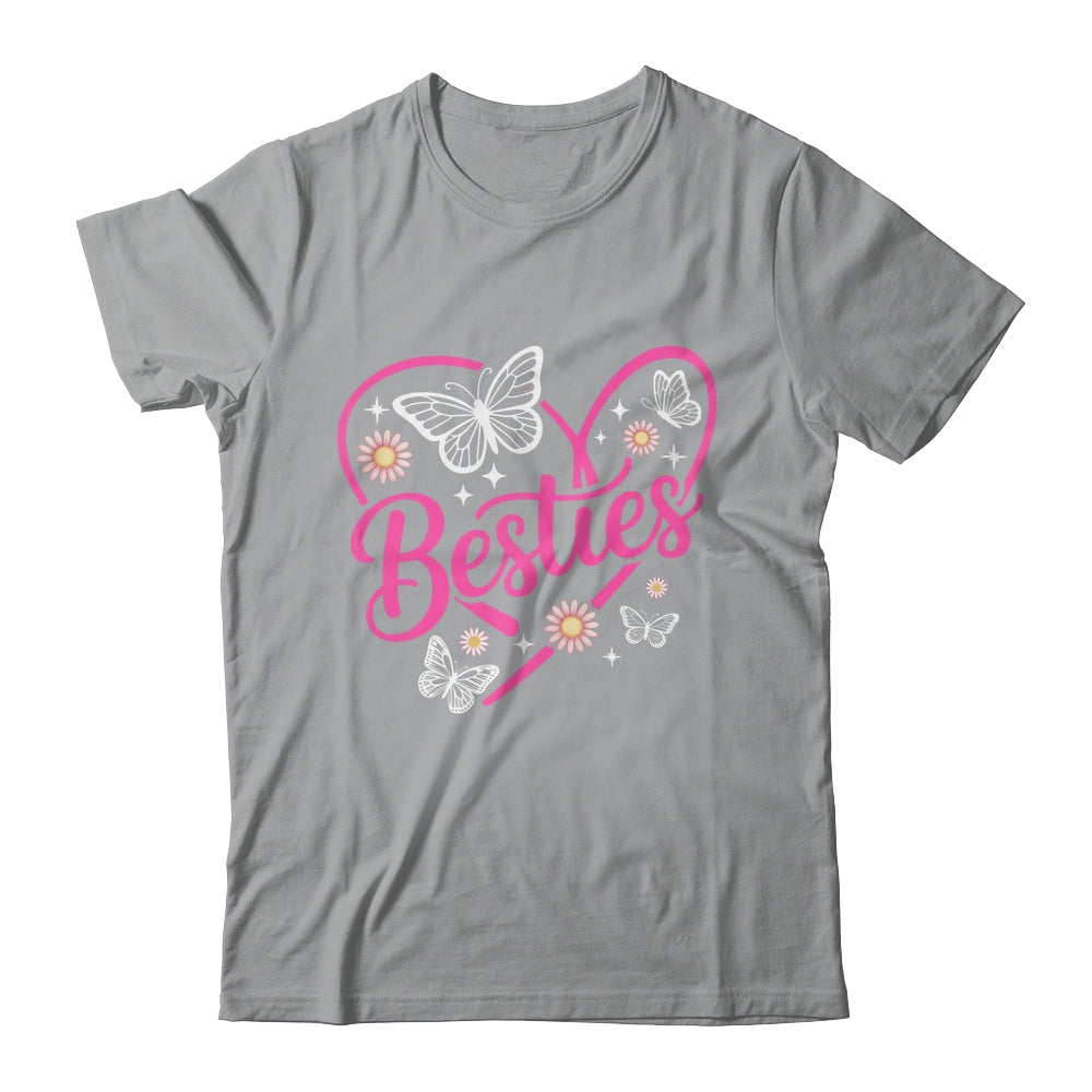 Besties BFF Bestfriends Heart Matching Girls Friends Bestie Shirt & Tank Top | siriusteestore