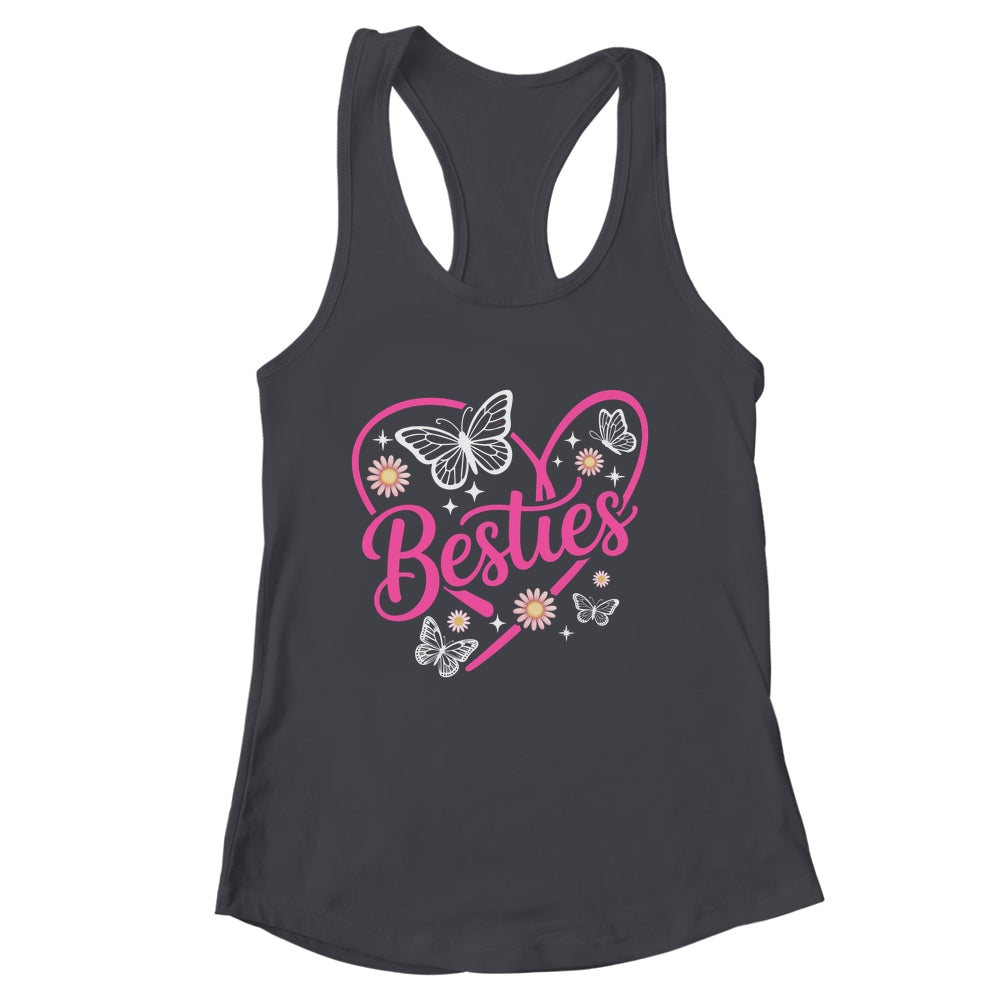 Besties BFF Bestfriends Heart Matching Girls Friends Bestie Shirt & Tank Top | siriusteestore