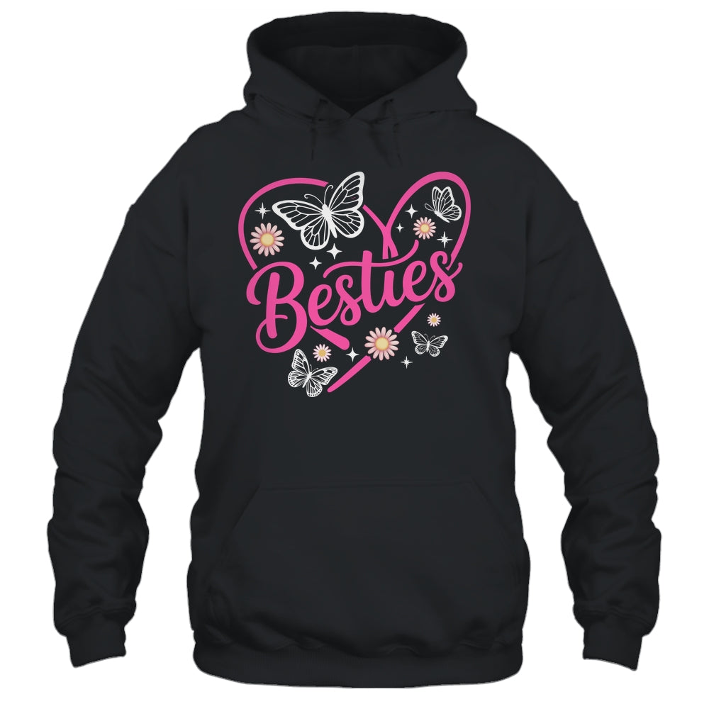 Besties BFF Bestfriends Heart Matching Girls Friends Bestie Shirt & Tank Top | siriusteestore
