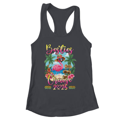 Besties Cruise 2025 Tie Dye Flamingo Cruise Squad Girls Trip Shirt & Tank Top | siriusteestore