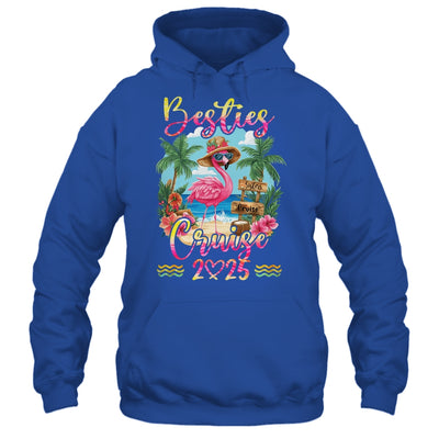Besties Cruise 2025 Tie Dye Flamingo Cruise Squad Girls Trip Shirt & Tank Top | siriusteestore