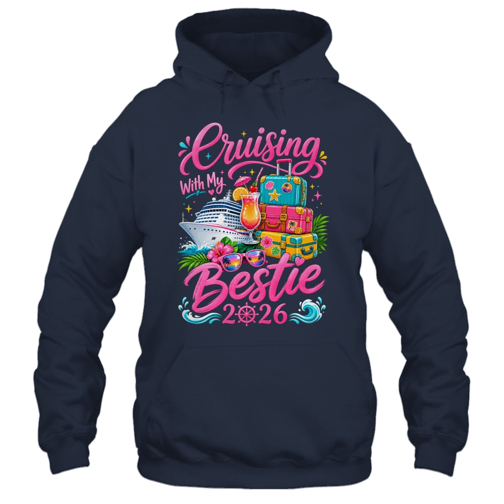 Besties Cruise Matching Trip Cruising With My Bestie 2026 Shirt & Tank Top | siriusteestore