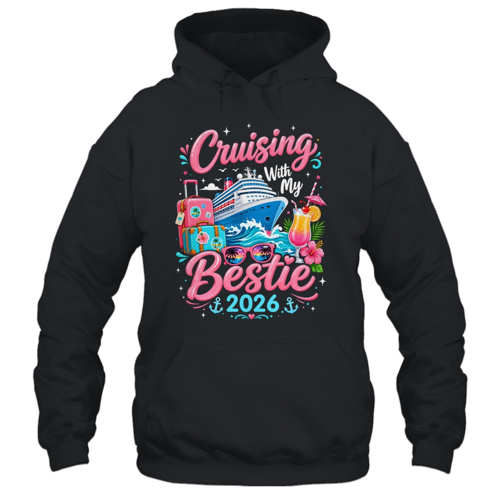 Besties Cruise Trip Matching Cruising With My Bestie 2026 Shirt & Tank Top | siriusteestore