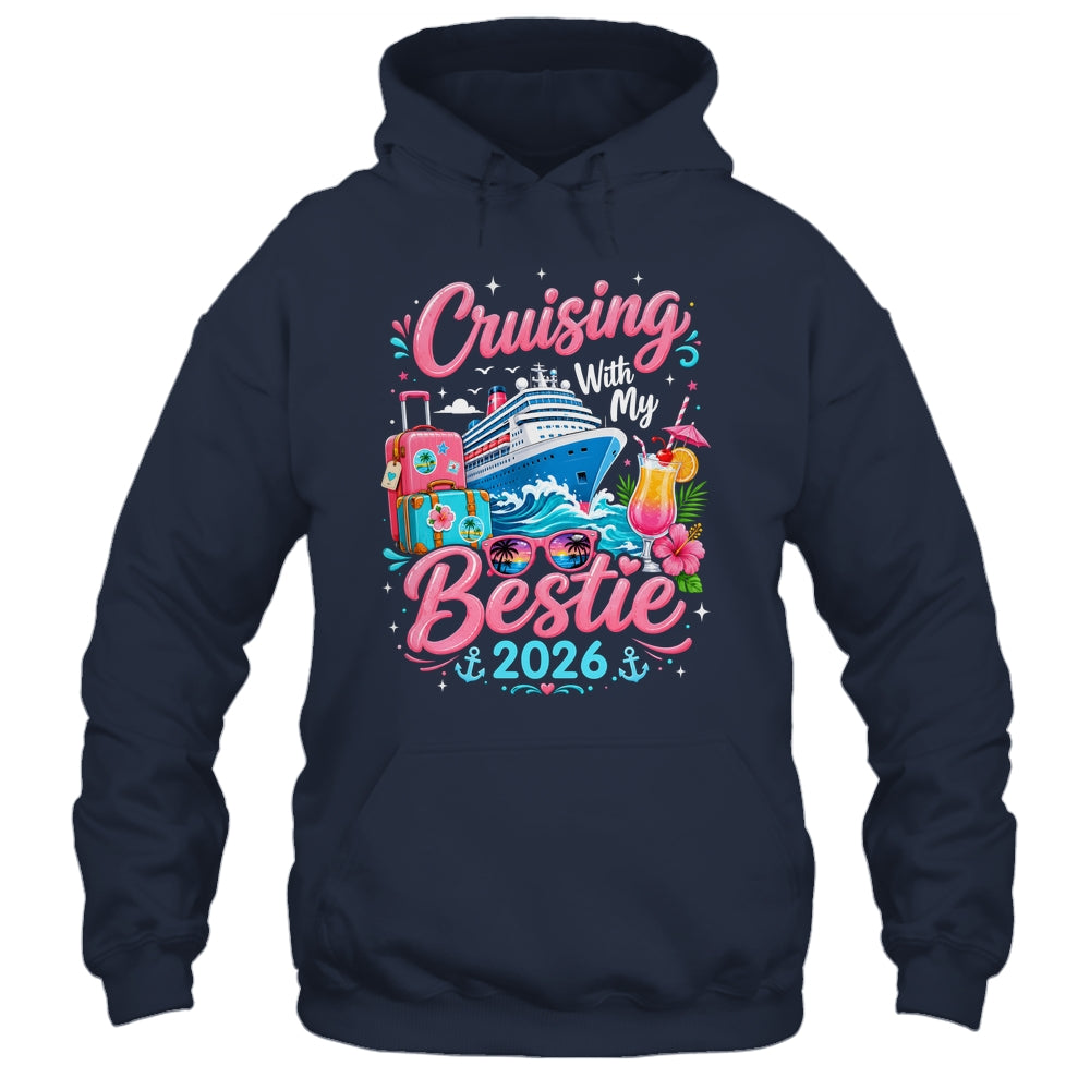 Besties Cruise Trip Matching Cruising With My Bestie 2026 Shirt & Tank Top | siriusteestore