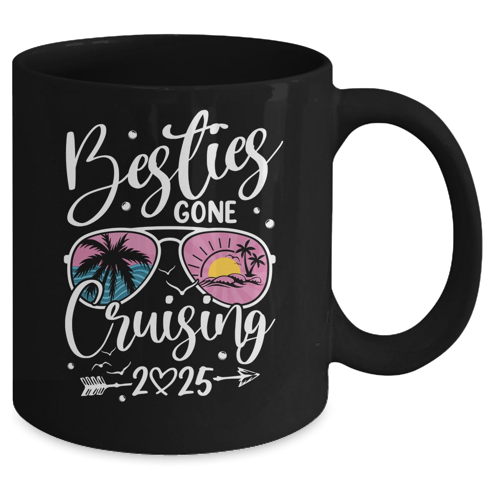 Besties Gone Cruising 2025 Girls Matching Women Cruise Mug | siriusteestore