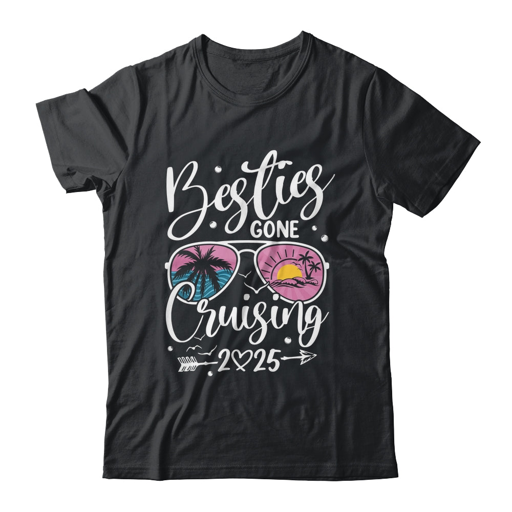Besties Gone Cruising 2025 Girls Matching Women Cruise Shirt & Tank Top | siriusteestore